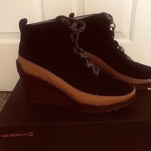 Merrell Tremblant Wedge Lace Bootie.